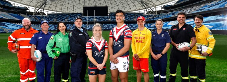 Sydney Roosters Kick Off Inaugural Emergency Services Event: A Tribute to Local…