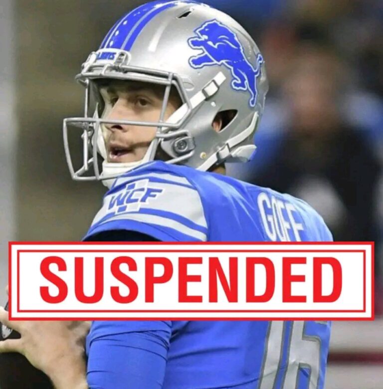 BREAKING: Detroit Lions Star QB Jared Goff Receives Suspension After Testing Positive for Drugs Until…