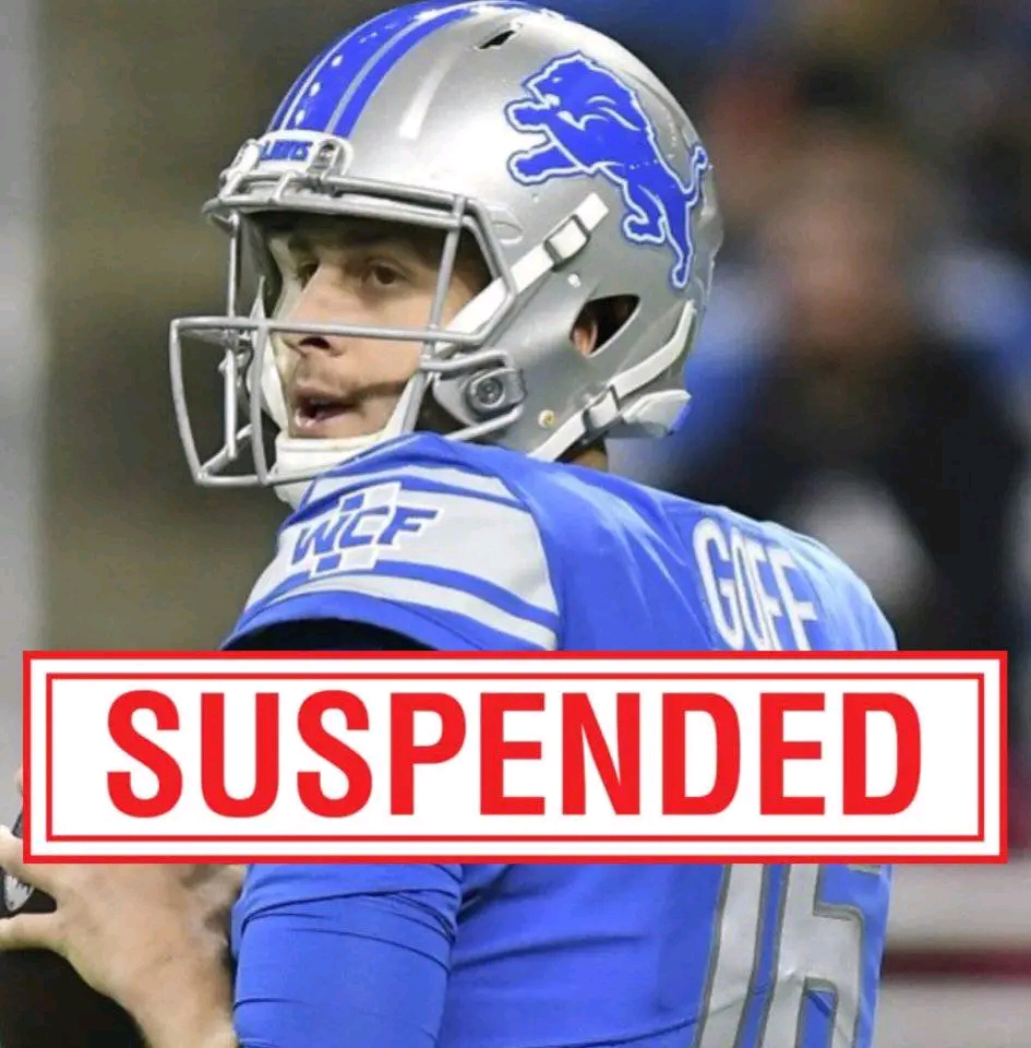 BREAKING: Detroit Lions Star QB Jared Goff Receives Suspension After Testing Positive for Drugs Until…