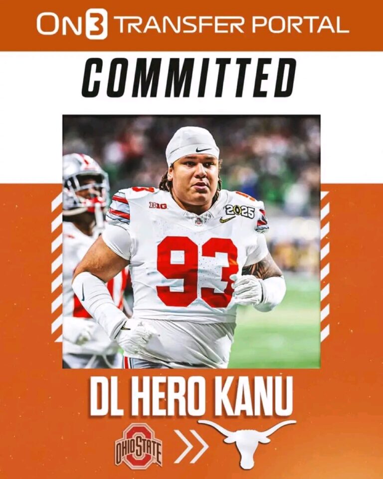 Ohio State Transfer Hero Kanu Pledges Loyalty to the Burnt Orange: Longhorns Secure Defensive Lineman for the 2025 Season…