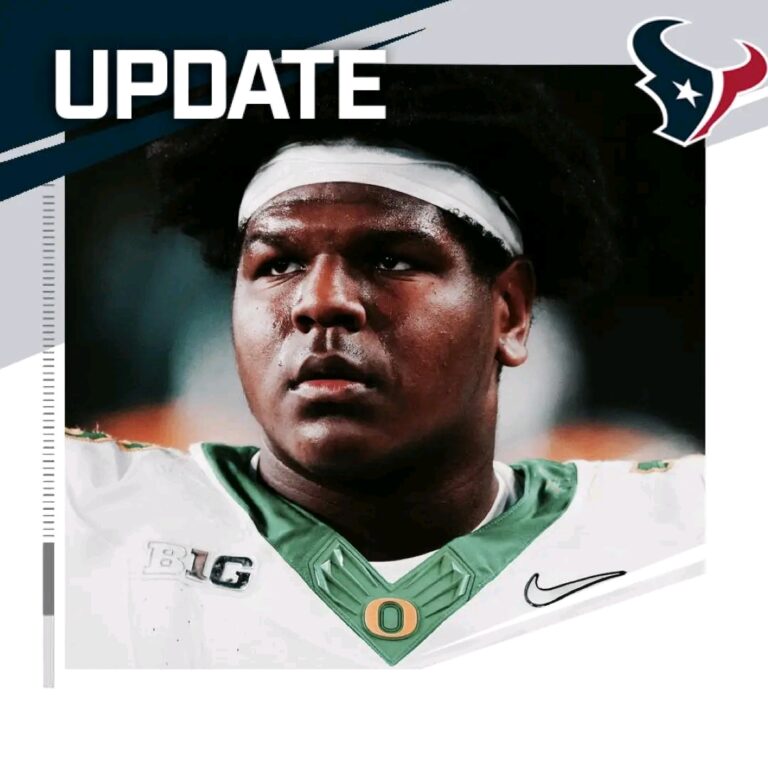 Texans Schedule 30 Visit with Oregon OT Josh Conerly Jr. Ahead of 2025 NFL Draft…