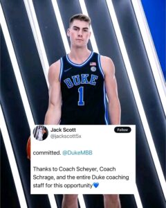 Depth with Purpose: Princeton Transfer Jack Scott Joins Duke, Bolstering Backcourt for Blue Devils’ Next Run…