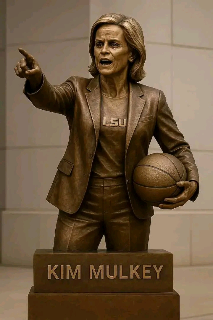 LSU Shocks the Sports World: Kim Mulkey Immortalized in Bronze as the First Woman in Tigers Basketball History to Receive a Statue…