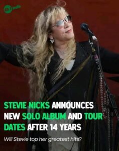 Stevie Nicks, Legendary Fleetwood Mac Vocalist and Solo Icon, Confirms Highly Anticipated 2025 North American Tour Starting August 12 at Boston’s TD Garden, With Stops in Toronto, Saint Paul, Cincinnati, and Co…