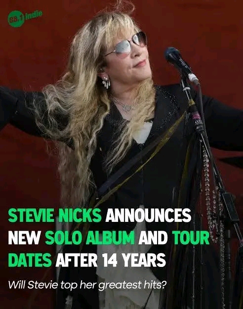 Stevie Nicks, Legendary Fleetwood Mac Vocalist and Solo Icon, Confirms Highly Anticipated 2025 North American Tour Starting August 12 at Boston’s TD Garden, With Stops in Toronto, Saint Paul, Cincinnati, and Co…